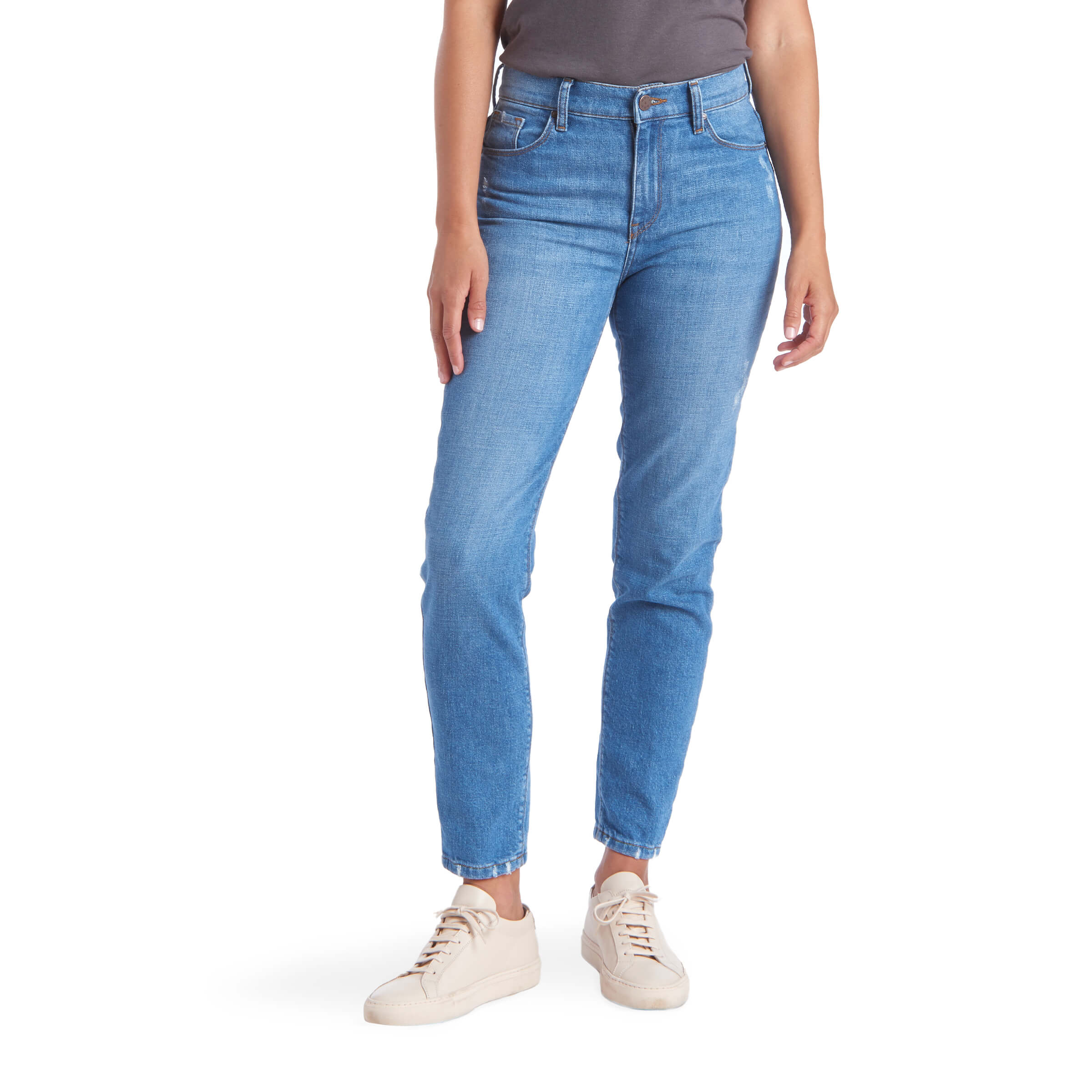 Women's High Rise Mom Charlton Jeans Mott Bow - Main Image
