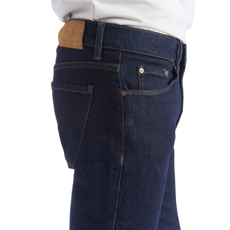 Men wearing Bleu Foncé Slim Grand Jeans