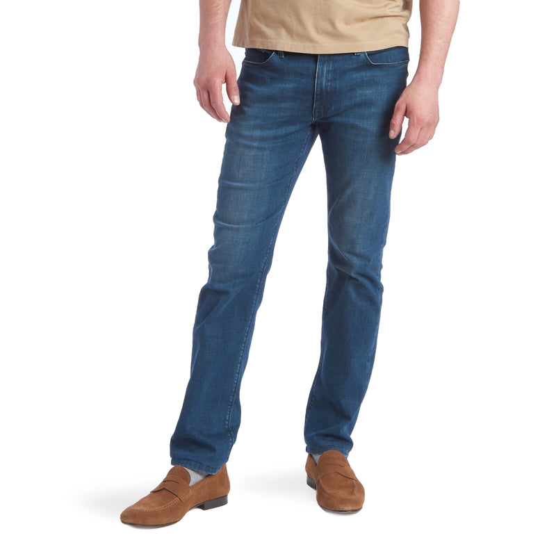 Men wearing Bleu  Médium/Foncé Slim Fulton Jeans
