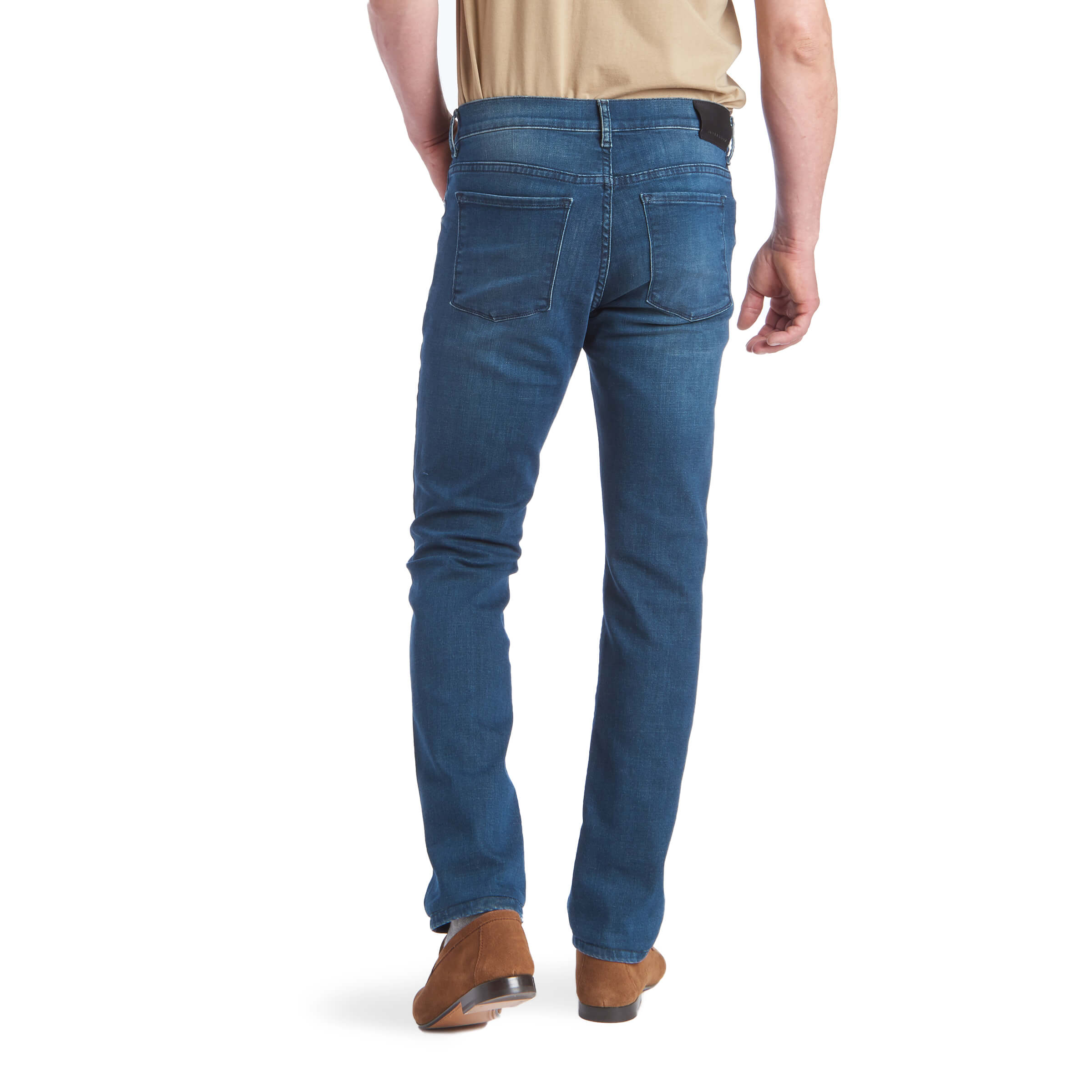 Men wearing Medium/Dark Blue Slim Fulton Jeans
