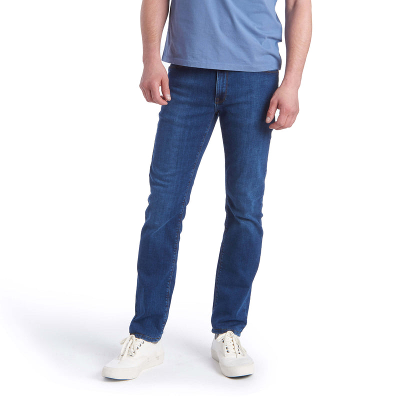 Men wearing Azul medio Slim Watt Jeans