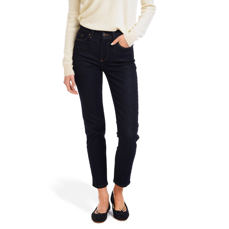 Women wearing Azul oscuro Mom Oliver Jeans