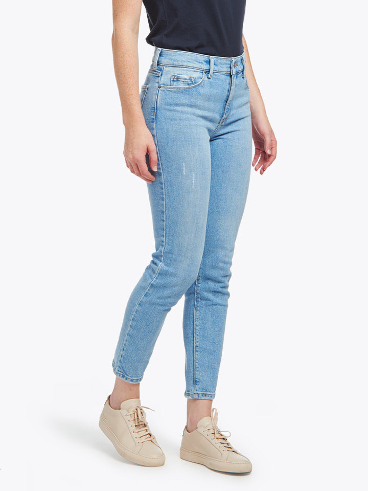 High Rise Mom jeans in Ridge denim, front view