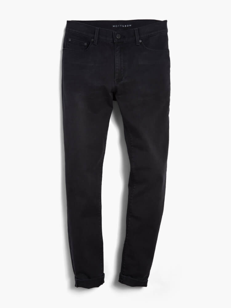 Men wearing Gris Médium/Foncé Straight Stone Jeans