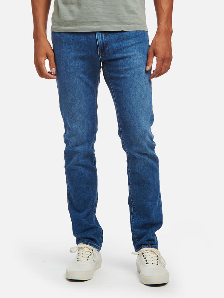 Men wearing Medium Blue Slim Hubert Jeans