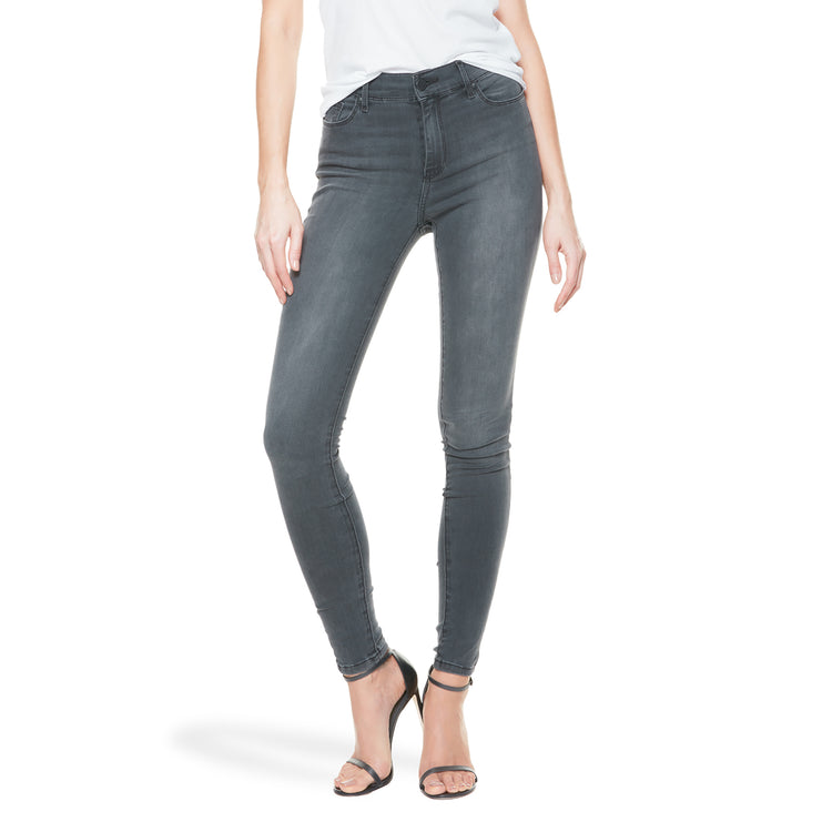 Women wearing Medium Gray High Rise Skinny Orchard Jeans