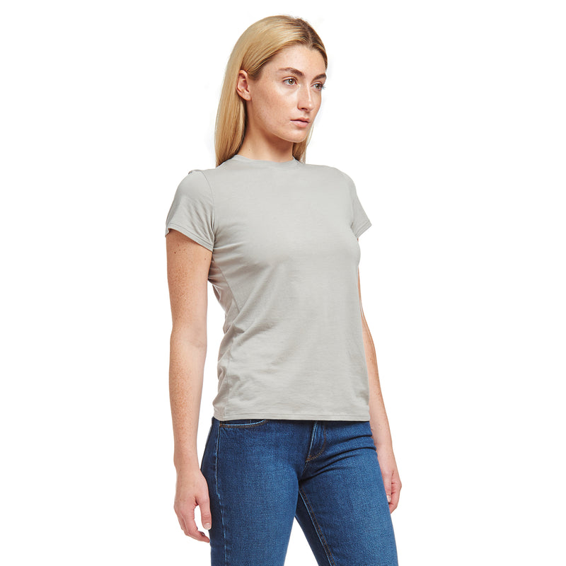 Women wearing Gris claro Fitted Crew Marcy Tee
