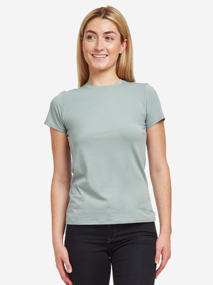 Women wearing Vine Fitted Crew Marcy Tee