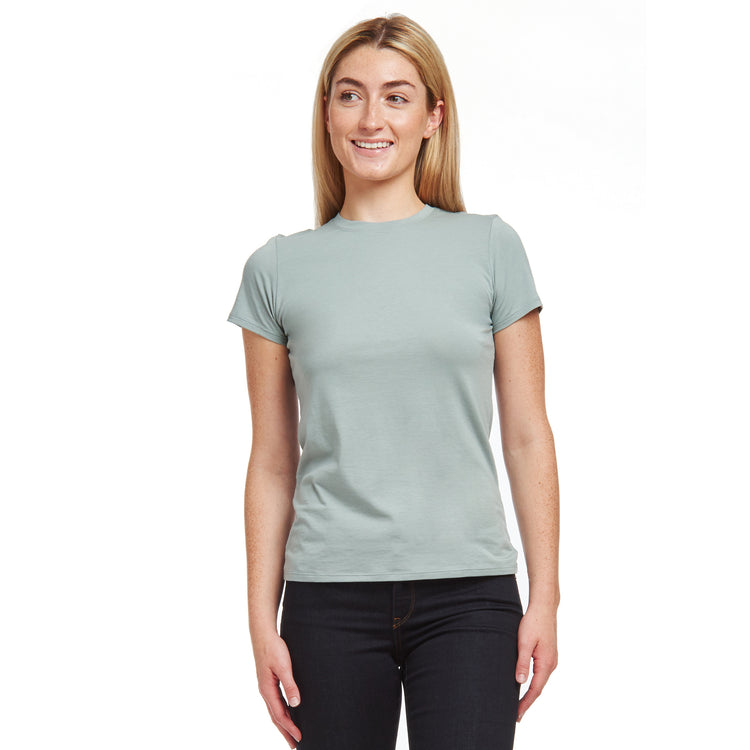 Women wearing Vine Fitted Crew Marcy Tee