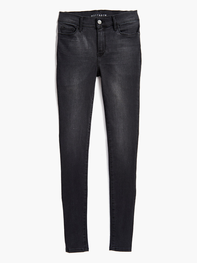 Women wearing Gris oscuro Mid Rise Skinny Orchard Jeans