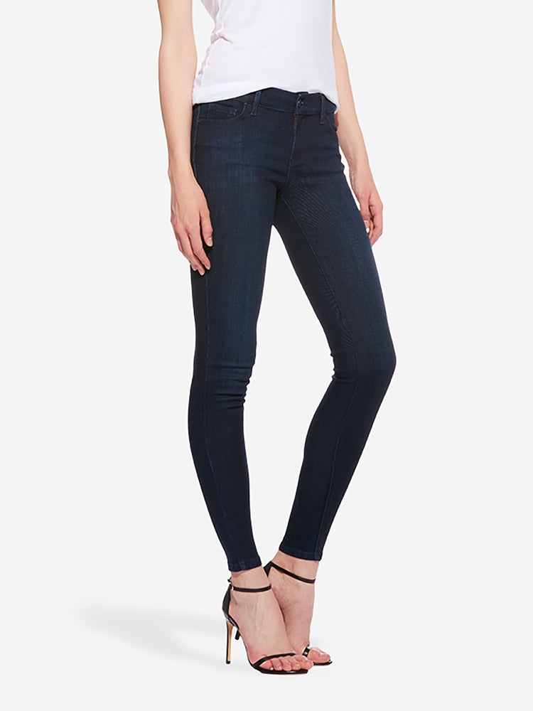 Women wearing Medium/Dark Blue Mid Rise Skinny Jane Jeans