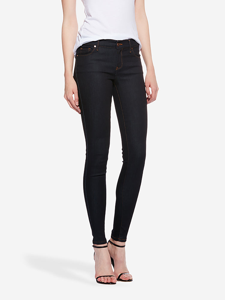 Women wearing Medium Blue Mid Rise Skinny Early Fall Favorites