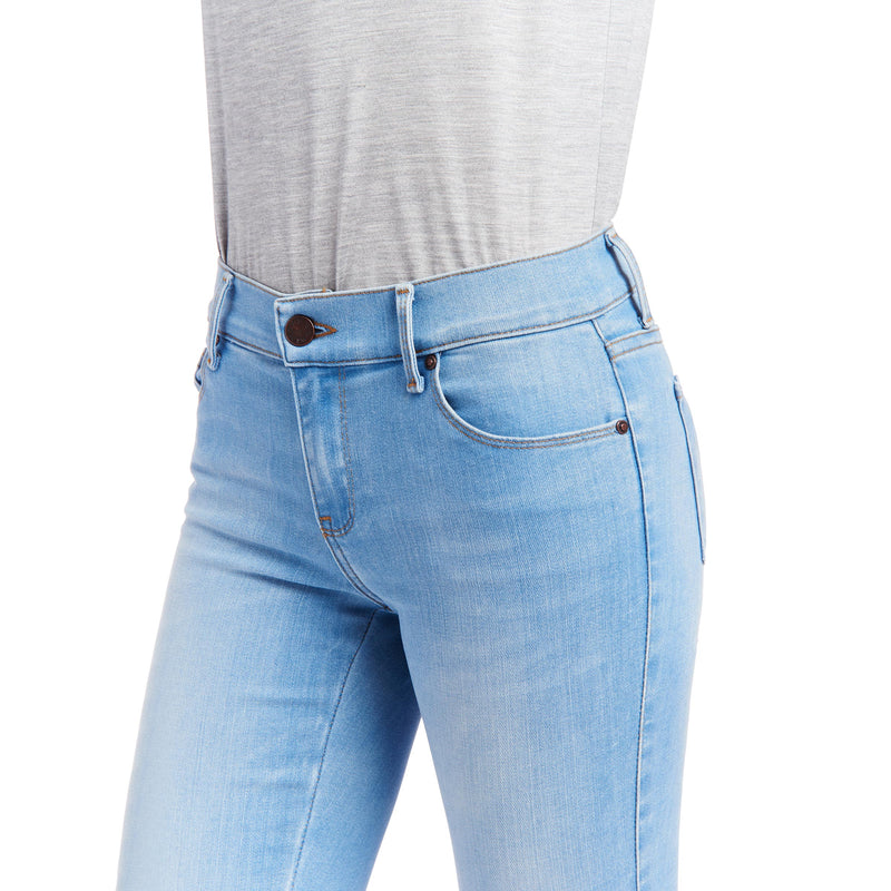 Women wearing Light Blue Mid Rise Skinny Jane Jeans