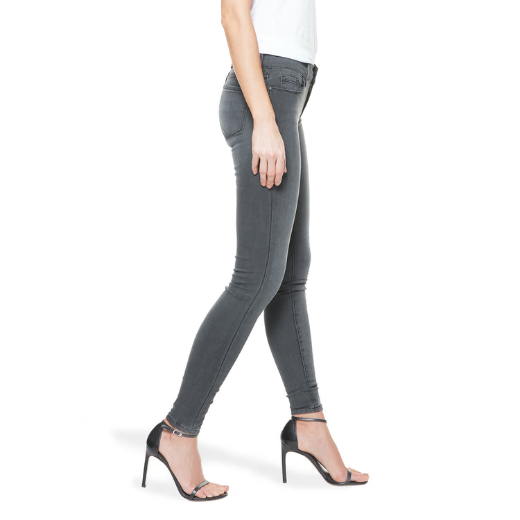 Women wearing Medium Gray Mid Rise Skinny Orchard Jeans