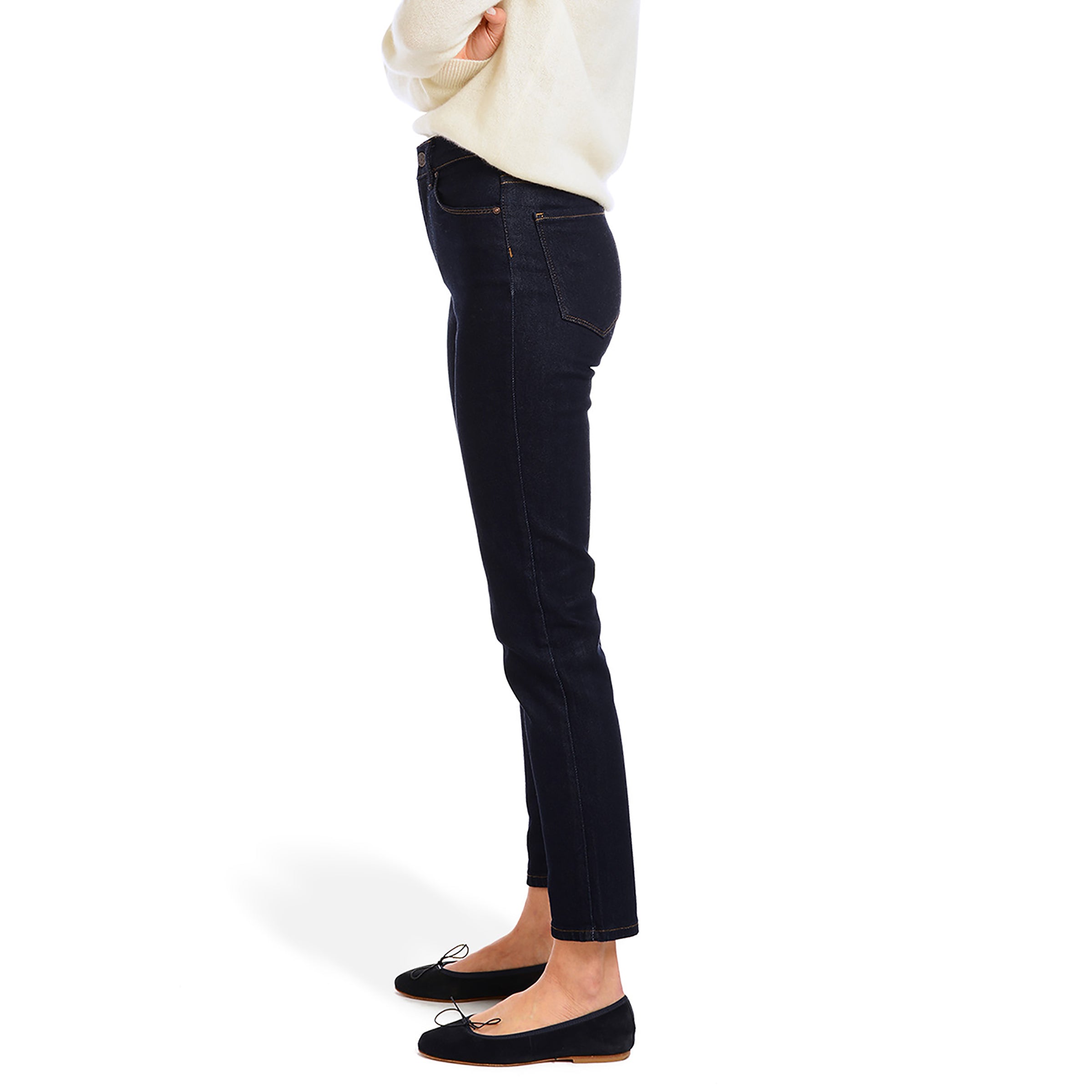 Women wearing Azul oscuro Mom Oliver Jeans