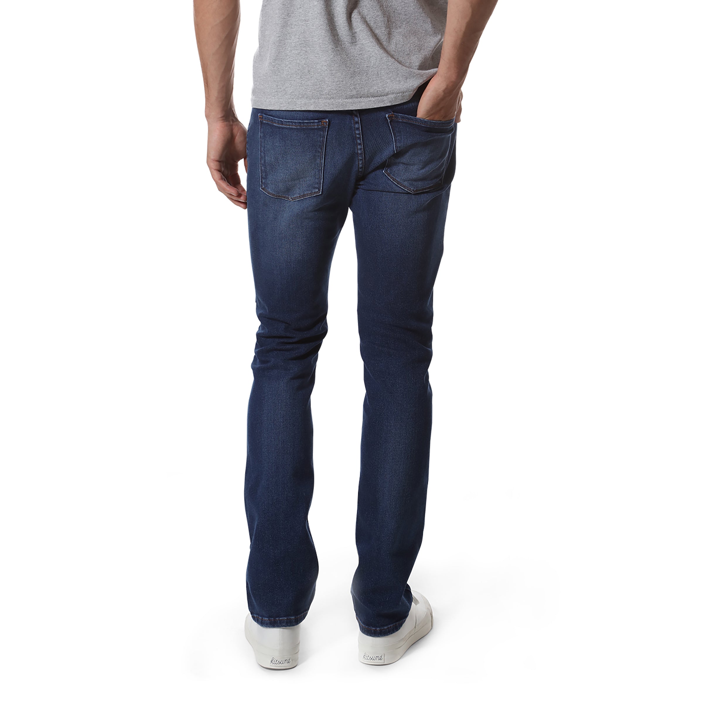 Men wearing Light/Medium Blue Slim Oliver Jeans
