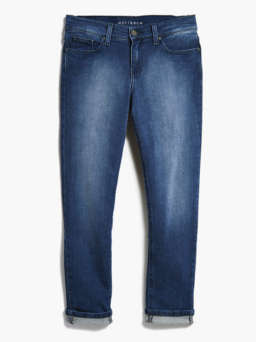 Slim Straight Jeans for Women - Mott & Bow