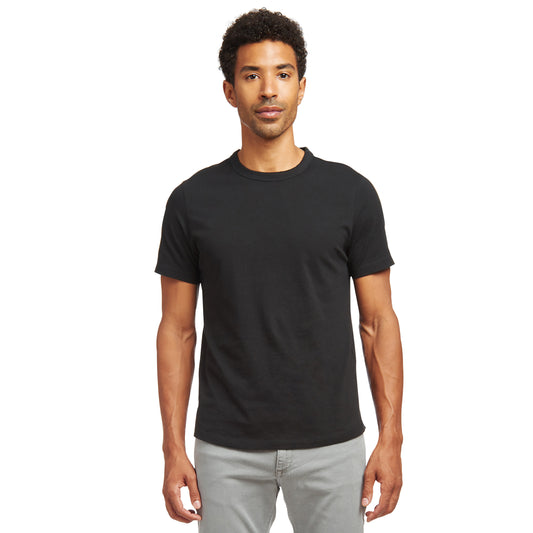 Curved Hem Driggs Tee Black Curved tees