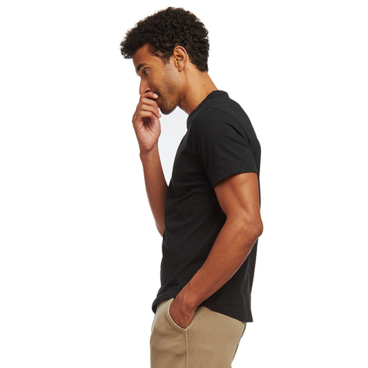 Curved Hem Driggs Tee Black Curved tees