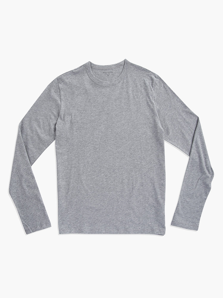  wearing White Long Sleeve Crew Tee Driggs