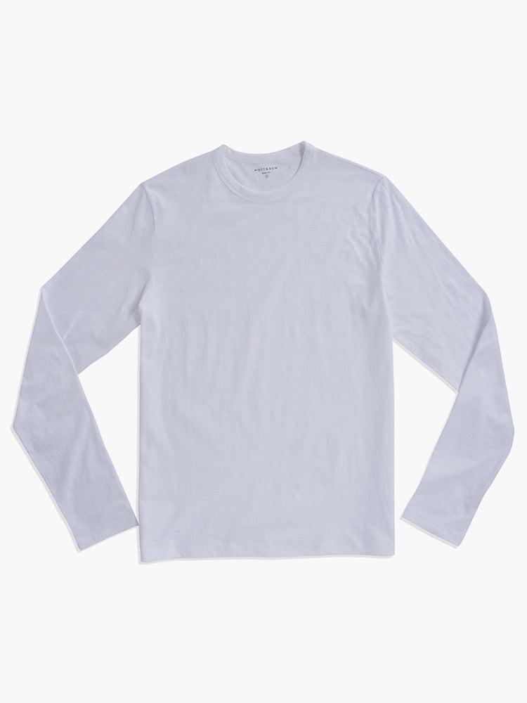  wearing White Long Sleeve Crew Tee Driggs