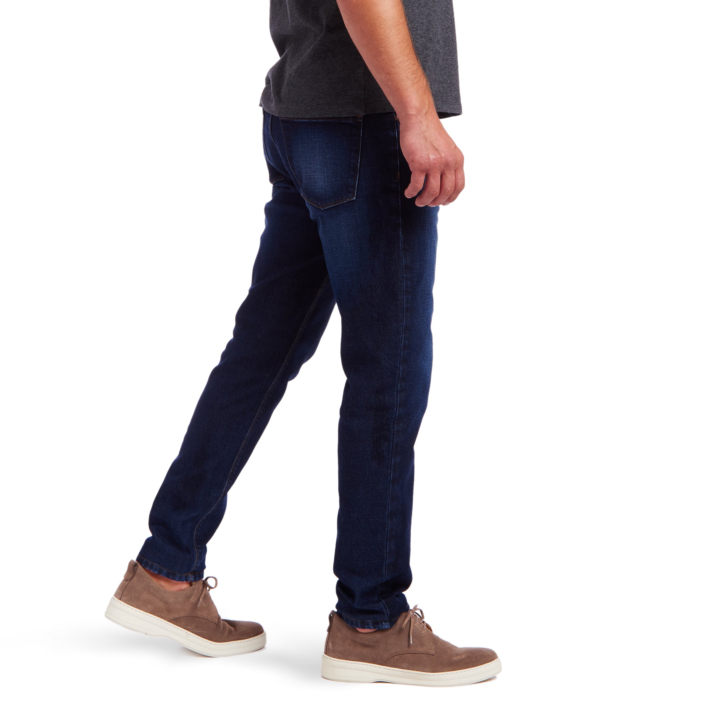 Men wearing Bleu  Médium/Foncé Skinny Hubert Jeans