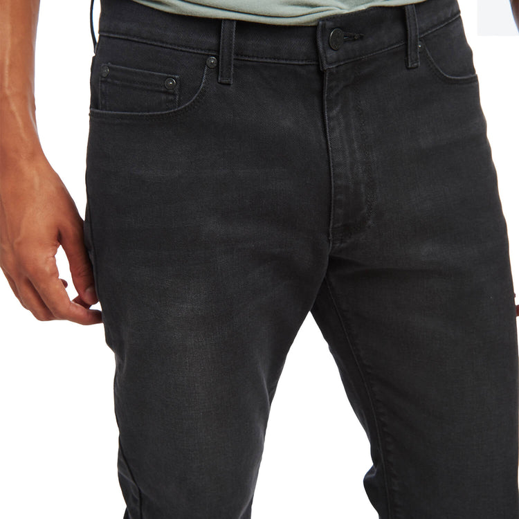 Men wearing Gris Médium/Foncé Straight Stone Jeans