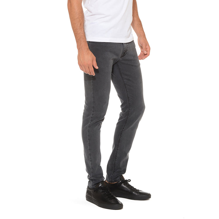 Men wearing Gris Médium Skinny Stone Jeans