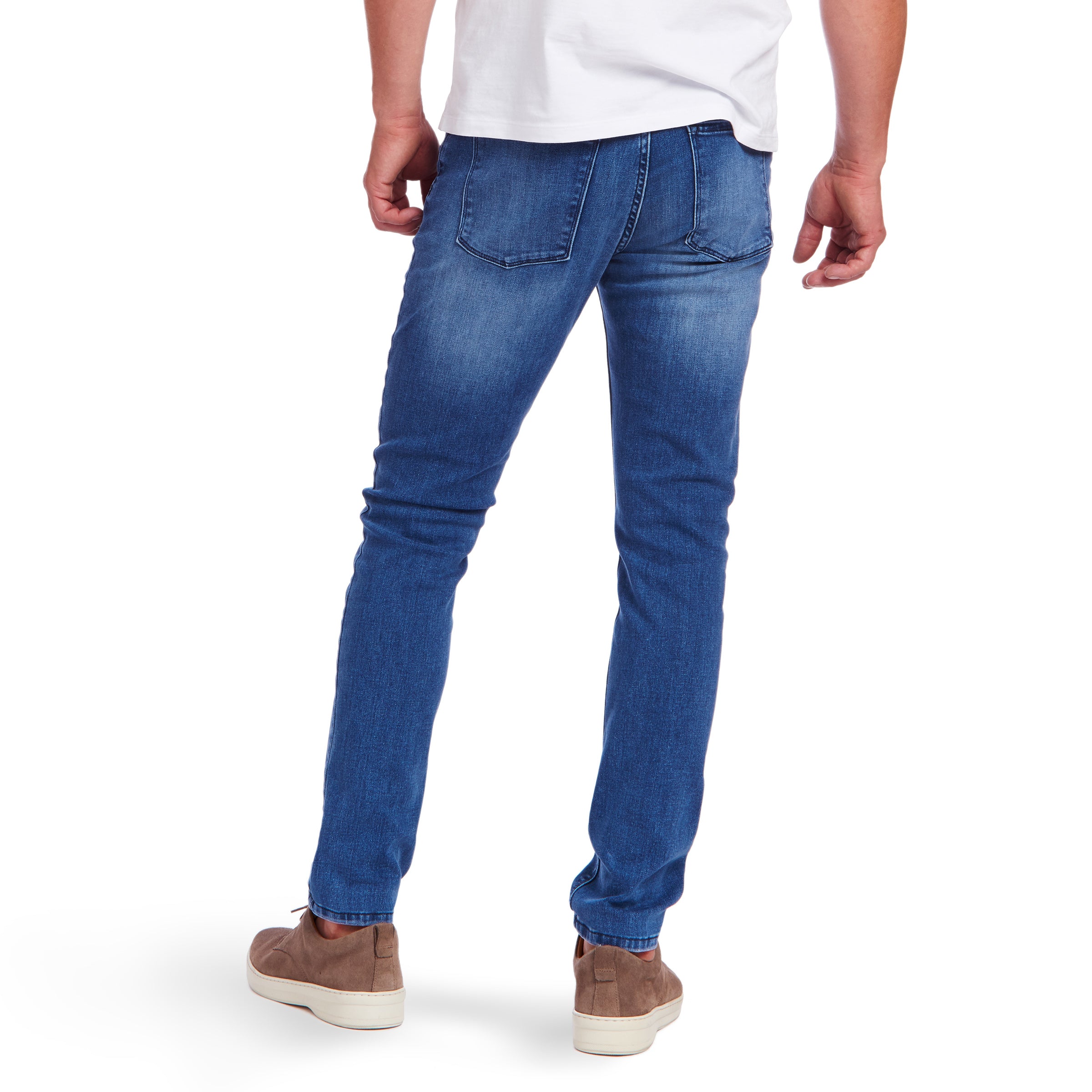 Men wearing Medium Blue Skinny Staple Jeans