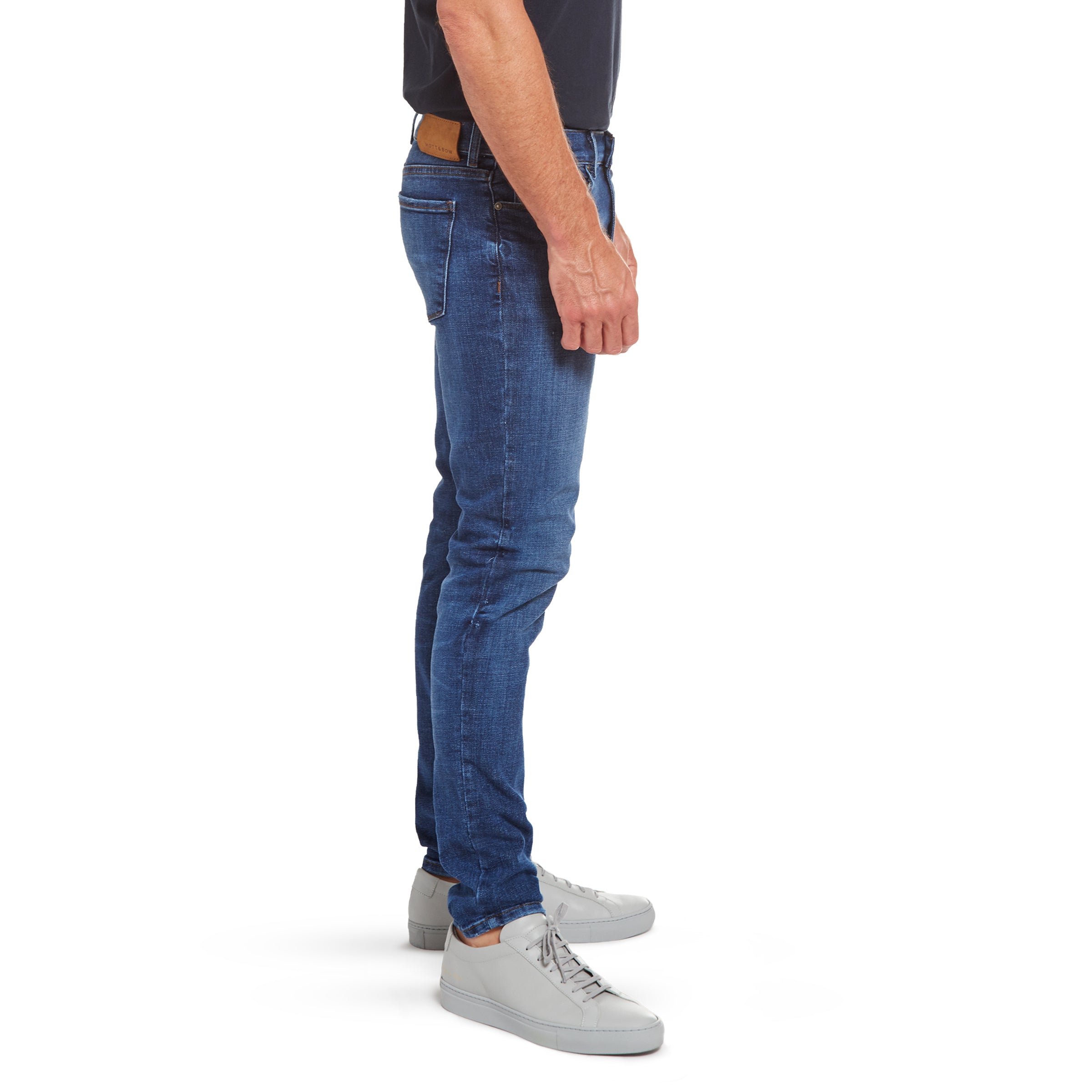 Men wearing Bleu clair/Médium Skinny Wooster Jeans