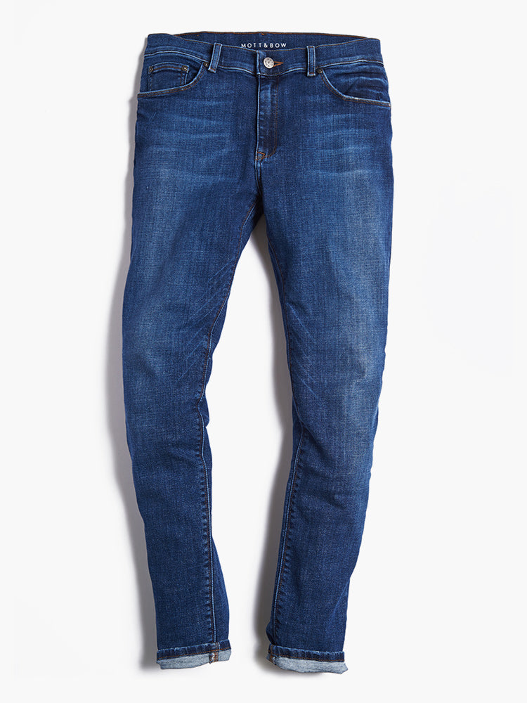 Men wearing Light/Medium Blue Slim Wooster Jeans