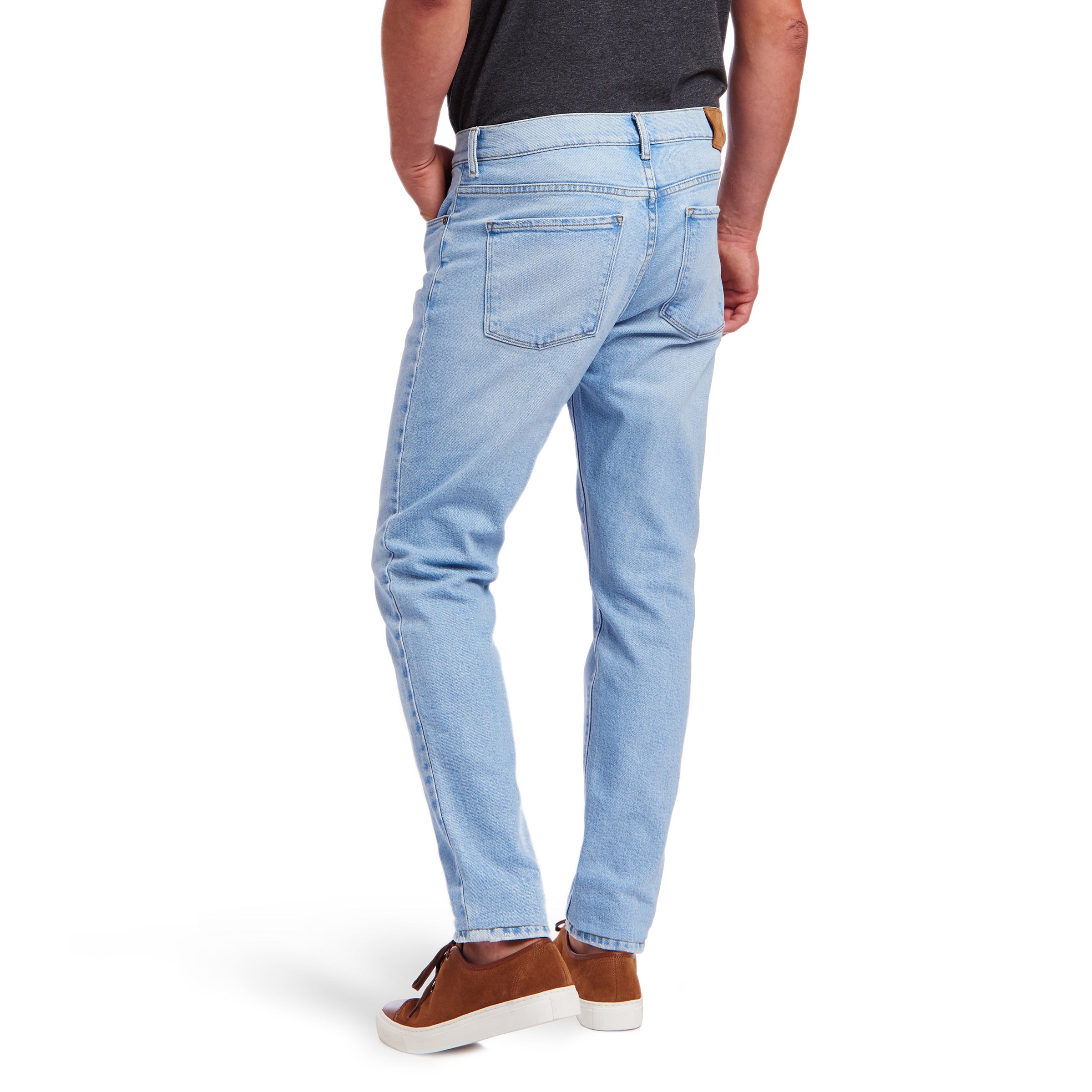 Men wearing Light Blue Slim Hubert Jeans