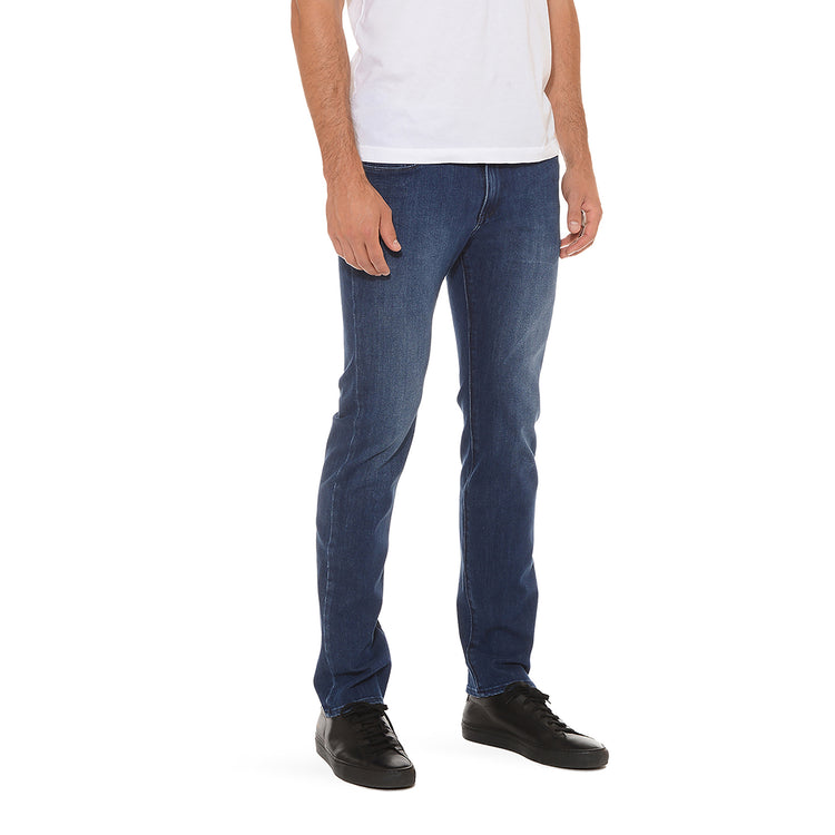Men wearing Medium Blue Slim Broome Jeans