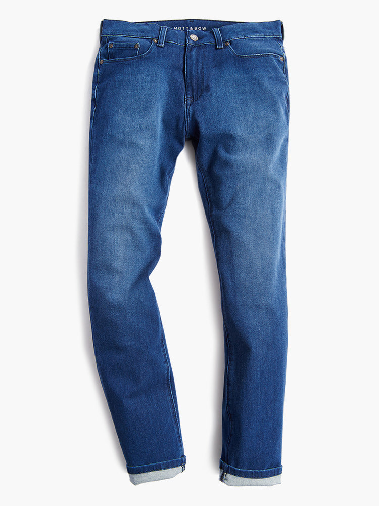 Men wearing Azul medio Slim Broome Jeans