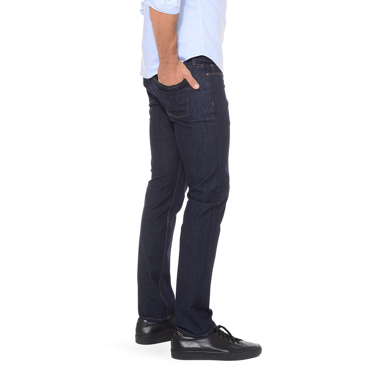 Men wearing Dark Blue Slim Broome Jeans