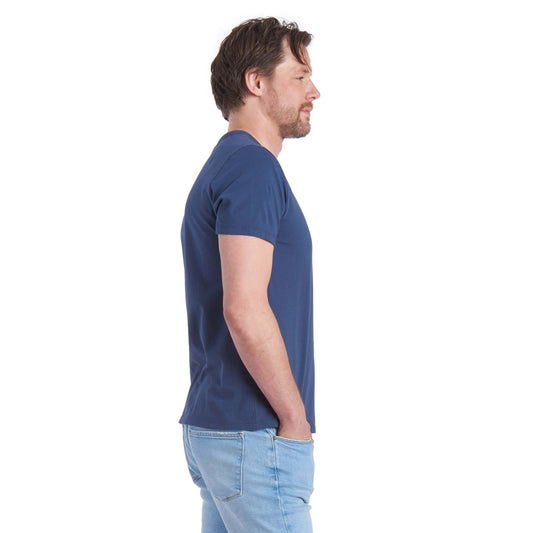 Classic Crew Driggs Tee Graphite Blue Crew tees