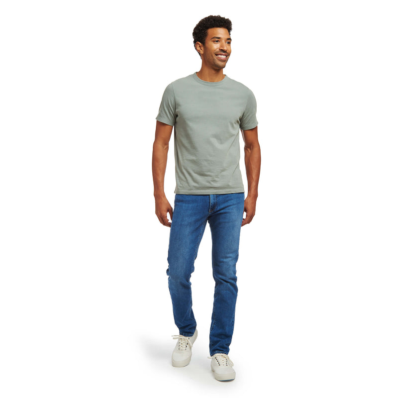 Men wearing Stone Medium Gray Mott&Bow | Slim Stone Jeans tt jeans