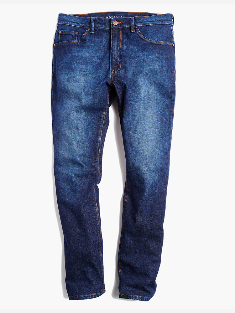 Men wearing Medium/Dark Blue Slim Hubert Jeans
