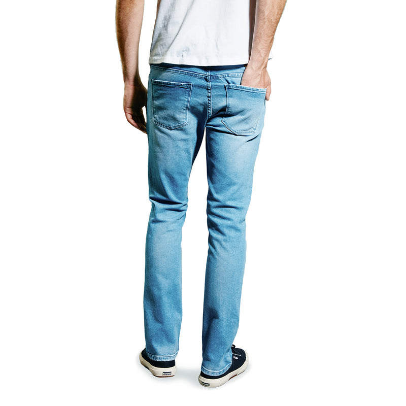 Men wearing Bleu Clair Slim Laight Jeans