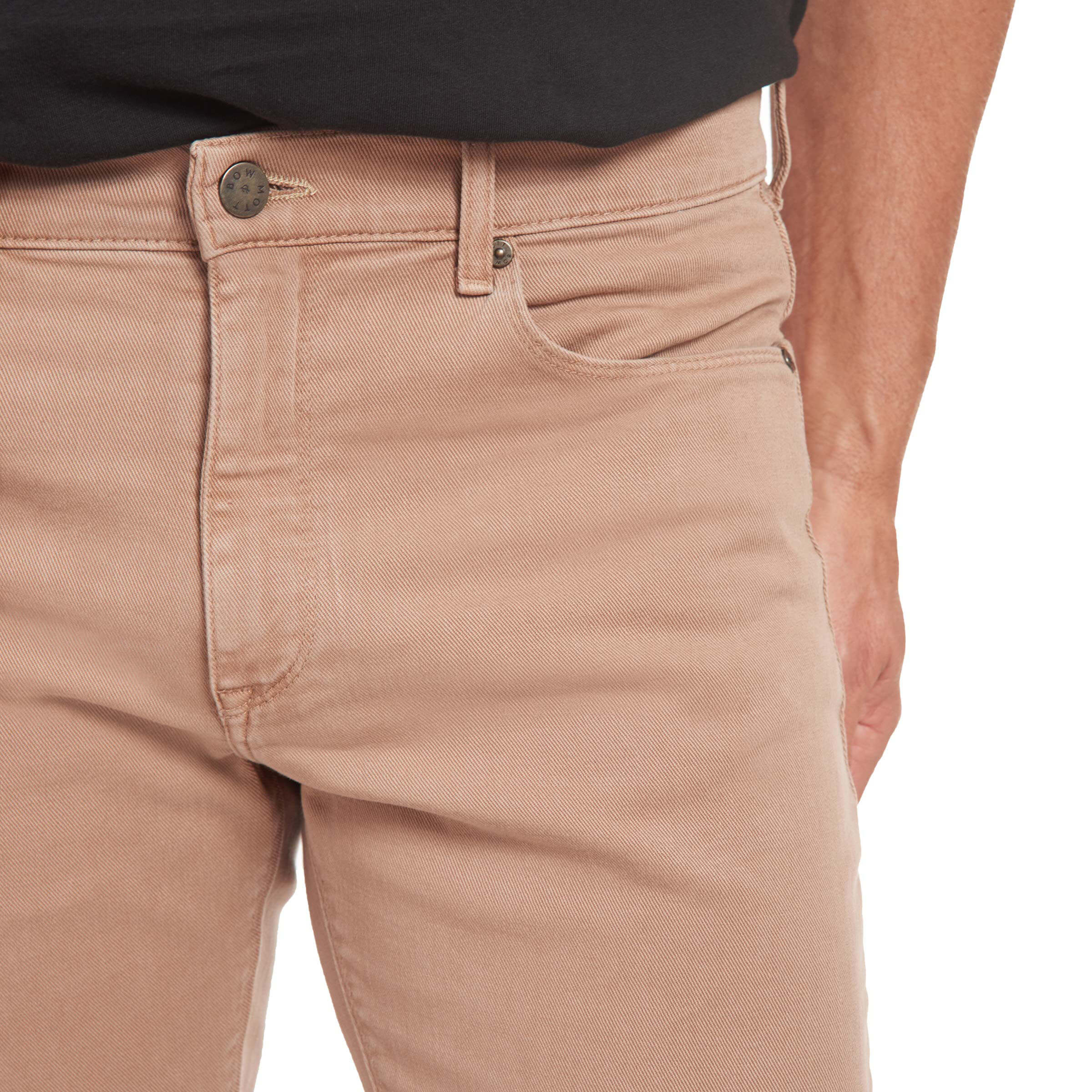 Men wearing Abricot Slim Mercer Jeans