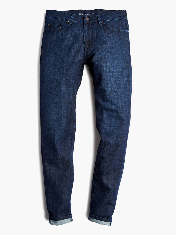Men wearing Medium Blue Slim Mosco Jeans