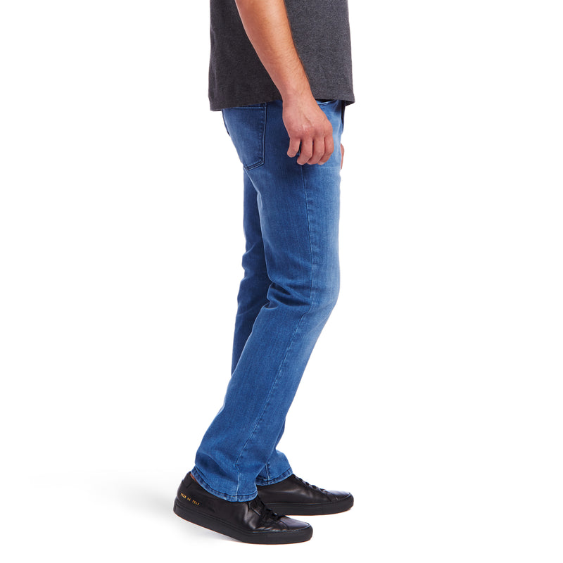 Men wearing Medium Blue Slim Staple Jeans