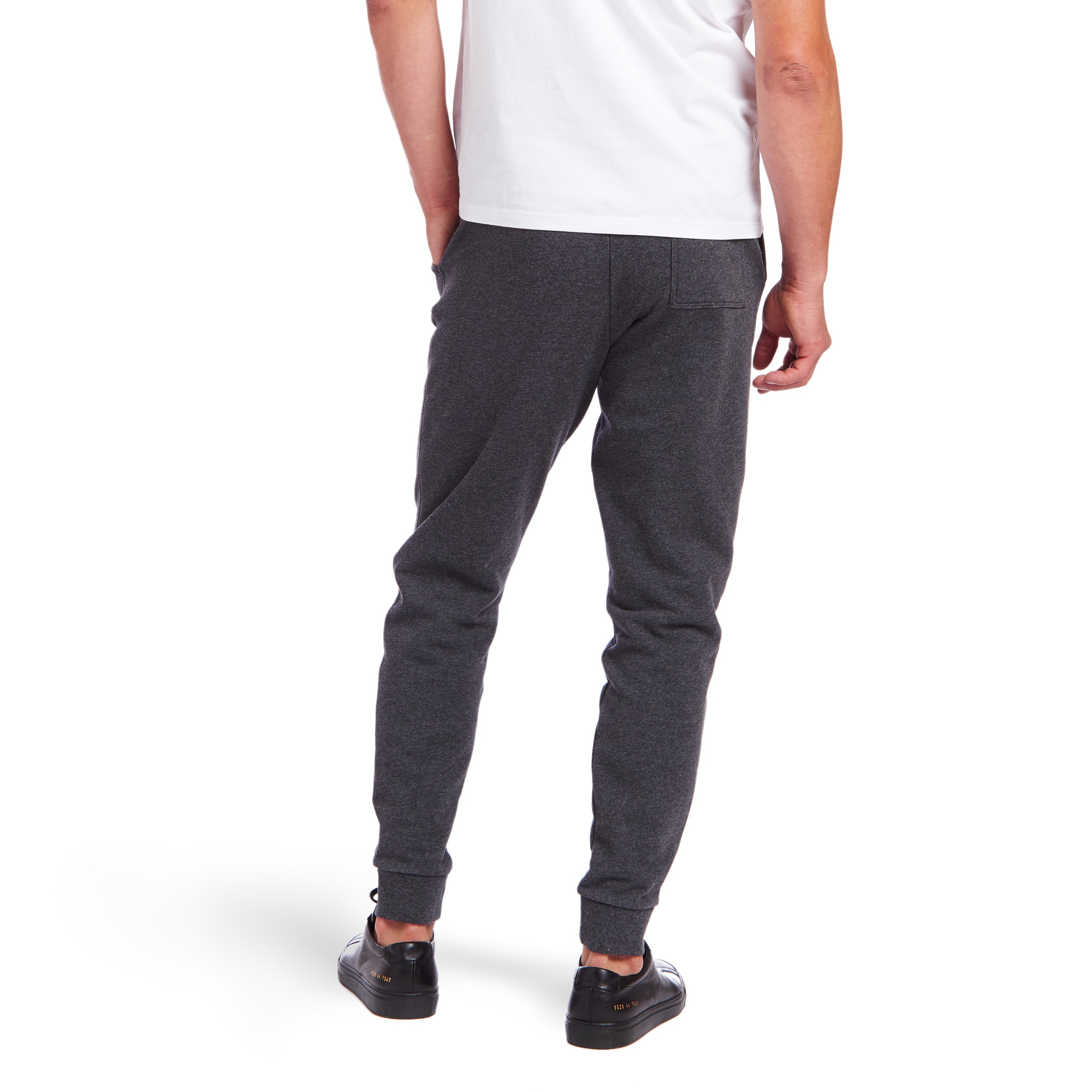 Men wearing Charcoal Heather The French Terry Sweatpant Hooper