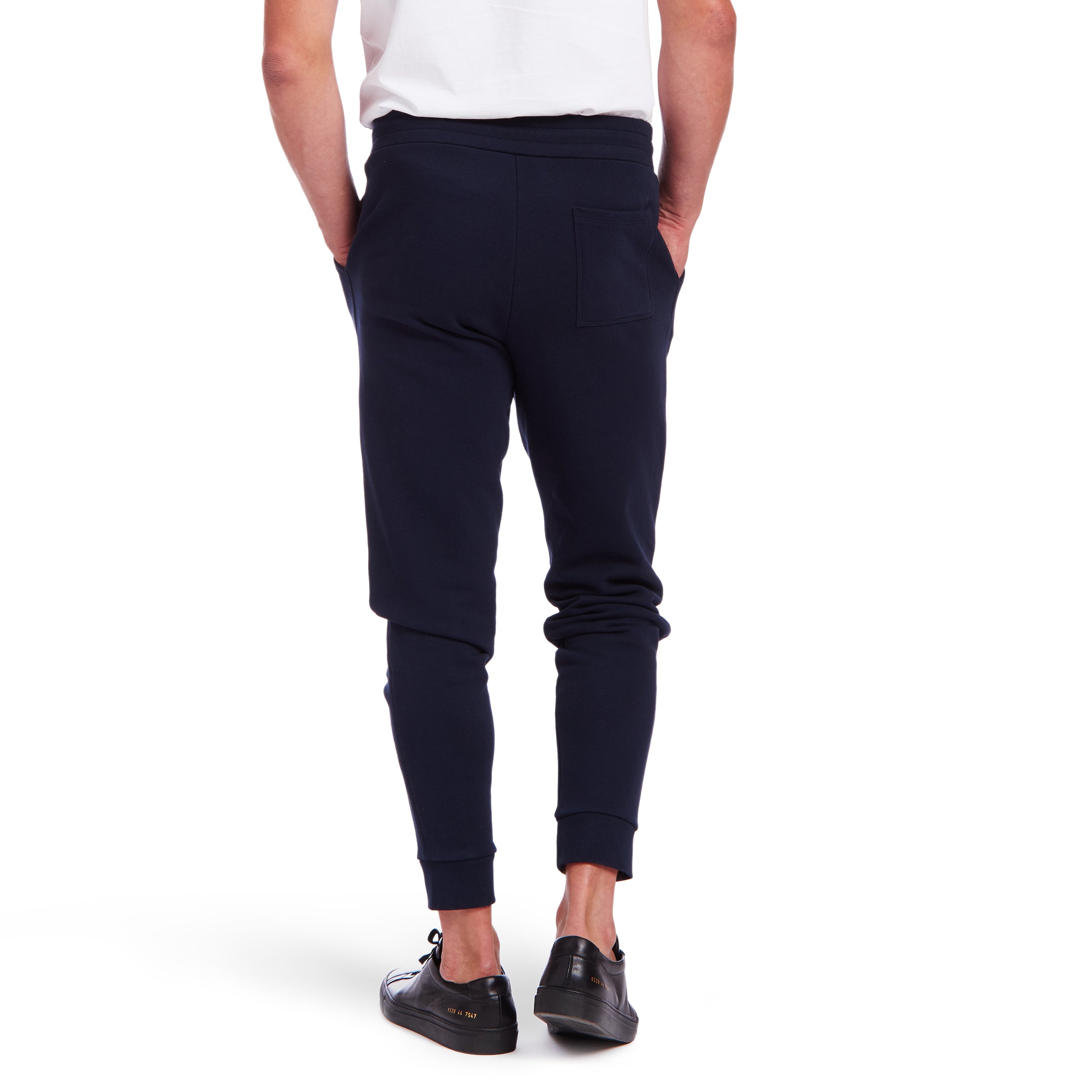 Men wearing Navy The French Terry Sweatpant Hooper