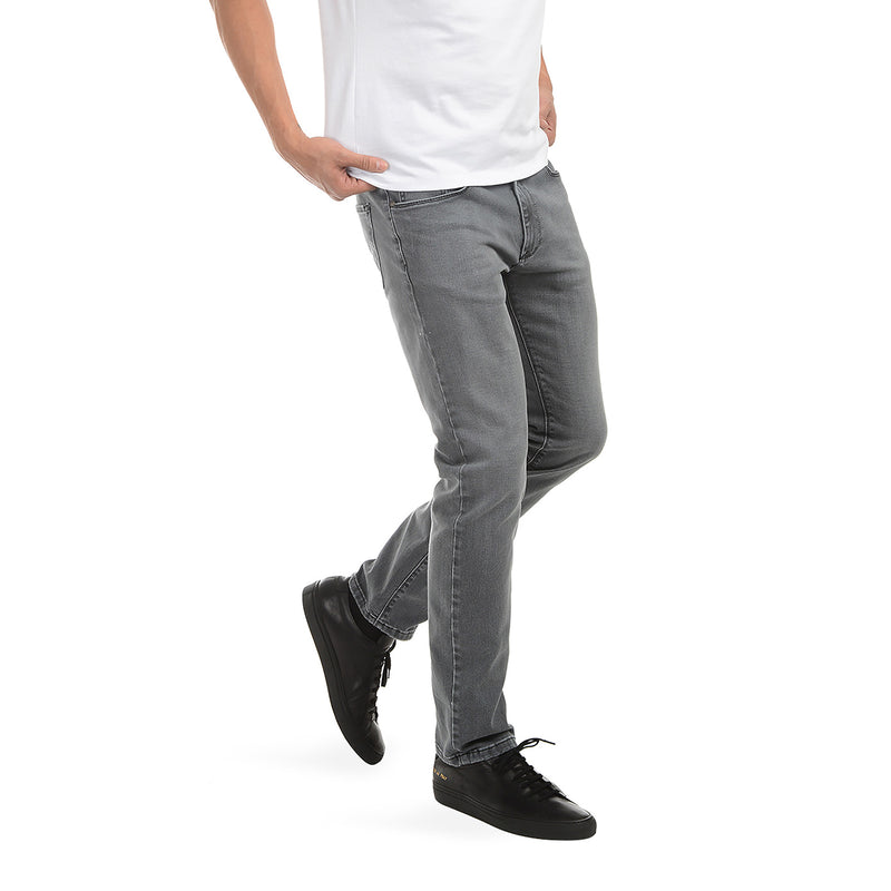 Men wearing Light Gray Slim Stone Jeans