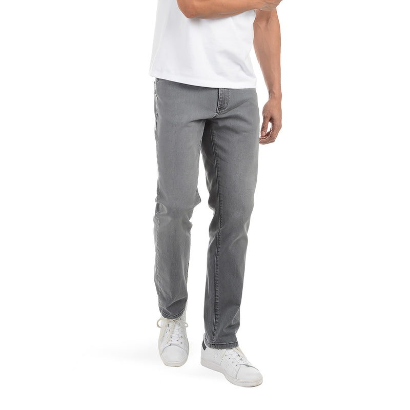 Men wearing Light Gray Straight Stone Jeans