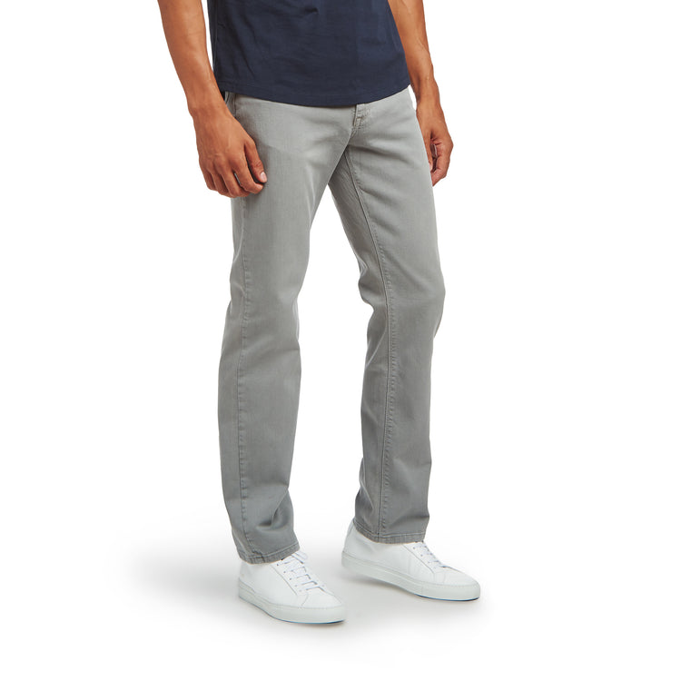 Men wearing Light Gray Straight Mercer Jeans