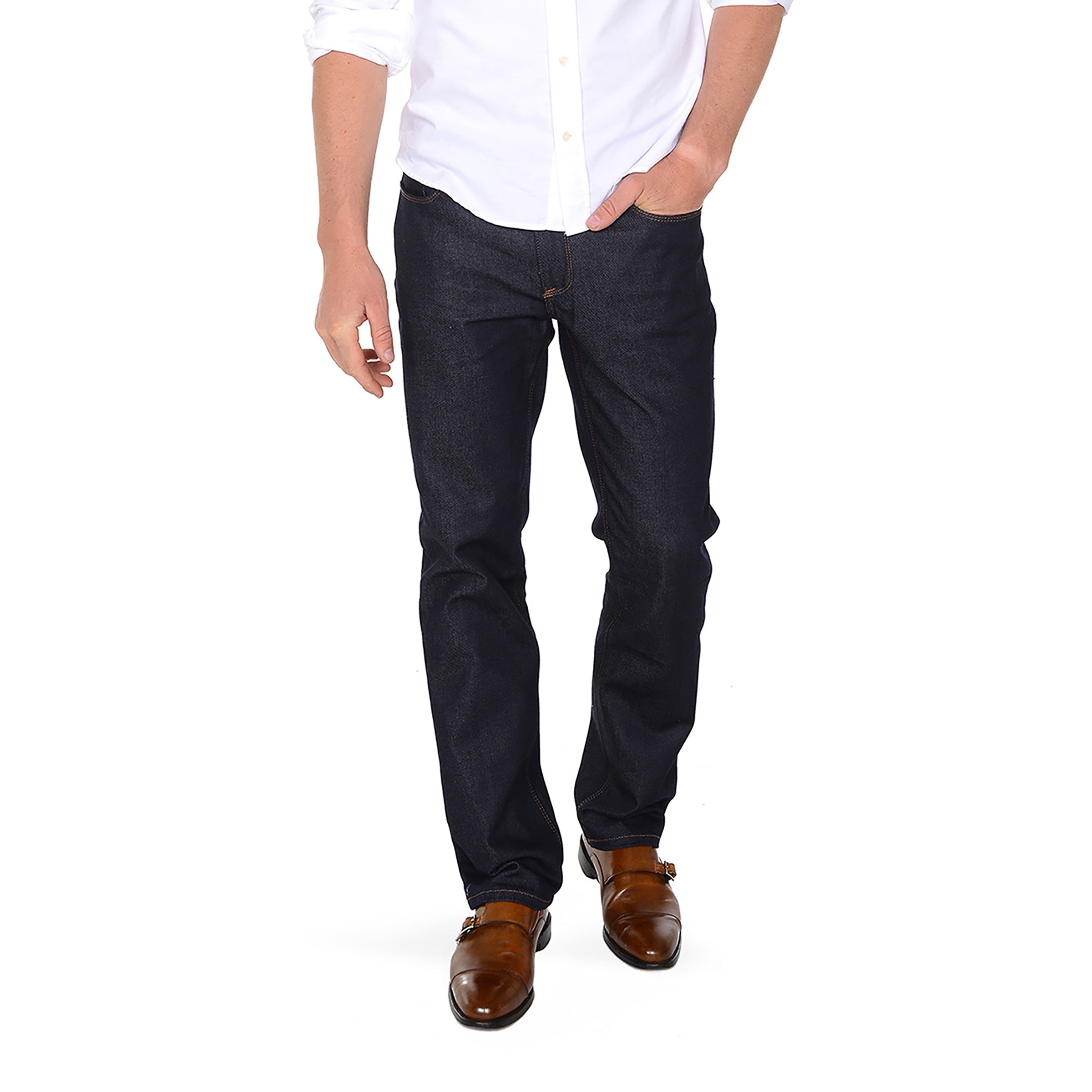Men wearing Azul oscuro Straight Oliver Jeans