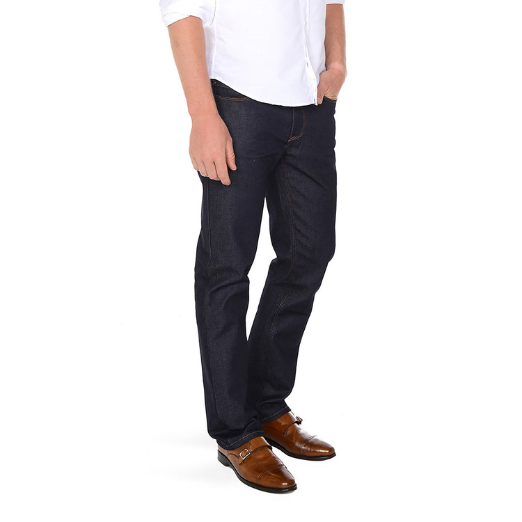 Men wearing Azul oscuro Straight Oliver Jeans