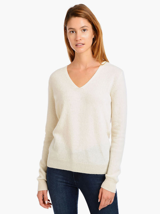 Cashmere Oversized V-Neck Willow Sweater sweaters